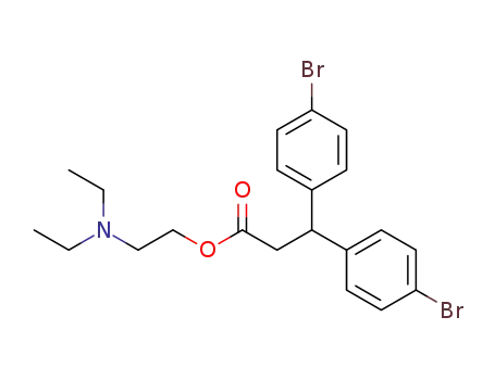 3,3-bis-(4-bromo-phenyl)-propionic acid-(2-diethylamino-ethyl ester)