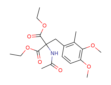 diethyl 2-acetamido-2-[(3,4-dimethoxy-2-methyl-phenyl)methyl]propanedioate cas  5456-12-2