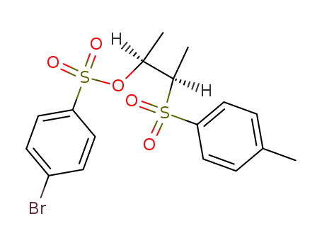 <i>erythro</i>-2-(4-bromo-benzenesulfonyloxy)-3-(toluene-4-sulfonyl)-butane