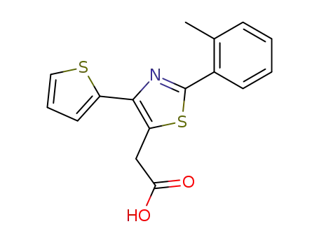 (4-thiophen-2-yl-2-<i>o</i>-tolyl-thiazol-5-yl)-acetic acid