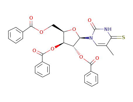5-methyl-4-thioxo-1-(tri-<i>O</i>-benzoyl-β-<i>D</i>-xylofuranosyl)-3,4-dihydro-1<i>H</i>-pyrimidin-2-one