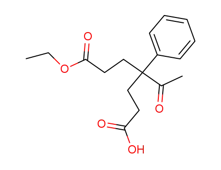 4-acetyl-4-phenyl-heptanedioic acid monoethyl ester
