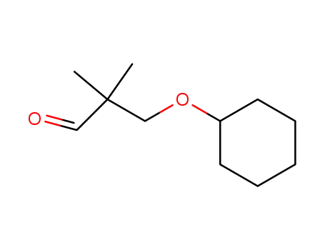 Molecular Structure of 38216-92-1 (2.2-Dimethyl-3-cyclohexyloxy-propanal-<sup>(1)</sup>)