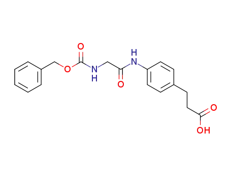 3-{4-[(<i>N</i>-benzyloxycarbonyl-glycyl)-amino]-phenyl}-propionic acid