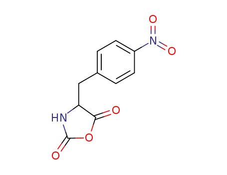 Molecular Structure of 61777-05-7 (2,5-Oxazolidinedione, 4-[(4-nitrophenyl)methyl]-)