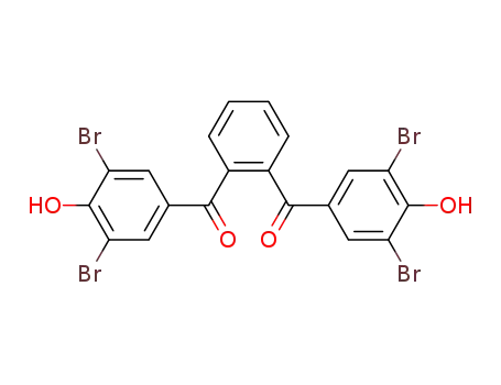 Molecular Structure of 7512-23-4 (benzene-1,2-diylbis[(3,5-dibromo-4-hydroxyphenyl)methanone])