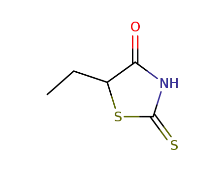 Molecular Structure of 1986-43-2 (5-ethyl-2-thioxo-1,3-thiazolidin-4-one)