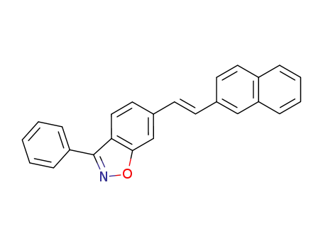 6-(<i>trans</i>-2-naphthalen-2-yl-vinyl)-3-phenyl-benzo[<i>d</i>]isoxazole