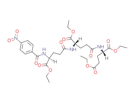 <i>N</i>-{<i>O</i><sup>1</sup>-ethyl-<i>N</i>-[<i>O</i><sup>1</sup>-ethyl-<i>N</i>-(4-nitro-benzoyl)-γ-L-glutamyl]-γ-L-glutamyl}-L-glutamic acid diethyl ester