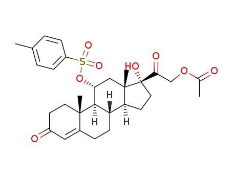 21-acetoxy-17-hydroxy-11α-(toluene-4-sulfonyloxy)-pregn-4-ene-3,20-dione