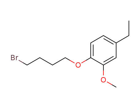 4-(o-Methoxy-p-aethyl-phenoxy)-butylbromid