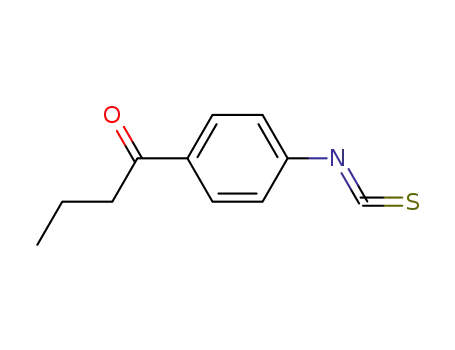 Molecular Structure of 62237-19-8 (1-Butanone, 1-(4-isothiocyanatophenyl)-)