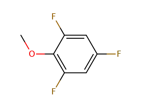 Molecular Structure of 219998-30-8 (Benzene, 1,3,5-trifluoro-2-methoxy- (9CI))