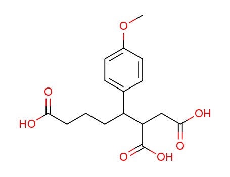 3-(4-methoxyphenyl)hexane-1,2,6-tricarboxylic acid cas  4381-24-2