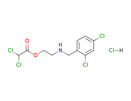dichloro-acetic acid-[2-(2,4-dichloro-benzylamino)-ethyl ester]; hydrochloride