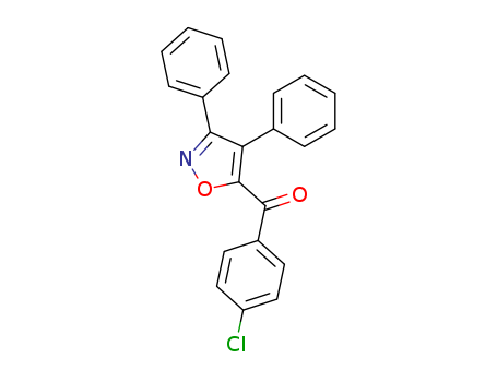 (4-chlorophenyl)-(3,4-diphenyloxazol-5-yl)methanone cas  7467-85-8