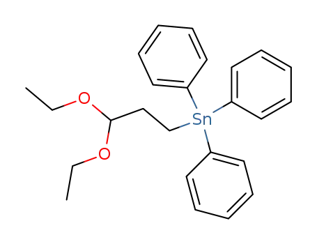 Molecular Structure of 118950-50-8 (3-triphenylstannyl-propionaldehyde diethylacetal)