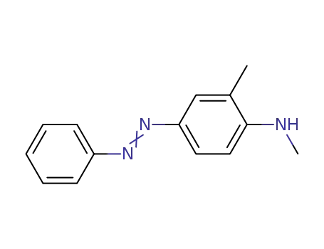 Molecular Structure of 64-01-7 (3-methyl-4-methylaminoazobenzene)