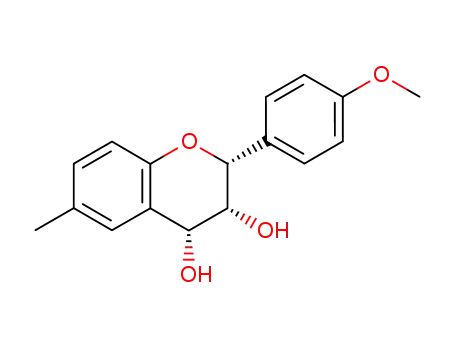 (+/-)-2<i>r</i>-(4-Methoxy-phenyl)-6-methyl-chroman-3<i>c</i>,4<i>c</i>-diol