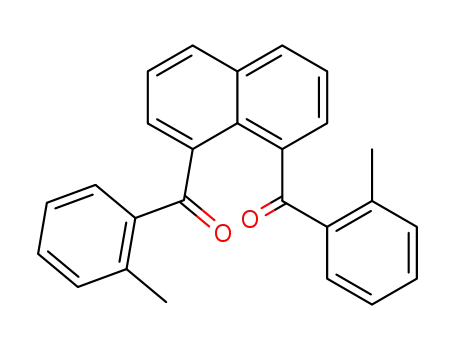 Molecular Structure of 85847-64-9 (naphthalene-1,8-diylbis[(2-methylphenyl)methanone])
