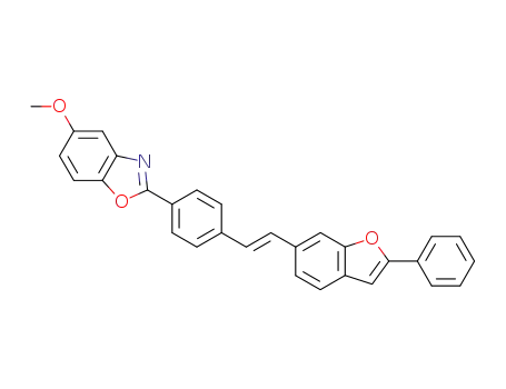 5-methoxy-2-{4-[<i>trans</i>-2-(2-phenyl-benzofuran-6-yl)-vinyl]-phenyl}-benzooxazole