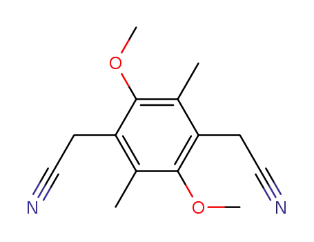 (2,5-dimethoxy-3,6-dimethyl-<i>p</i>-phenylene)-di-acetonitrile