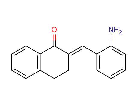 Molecular Structure of 101441-66-1 ((E)-2-(2-aminobenzylidene)-3,4-dihydronaphthalen-1(2H)-one)