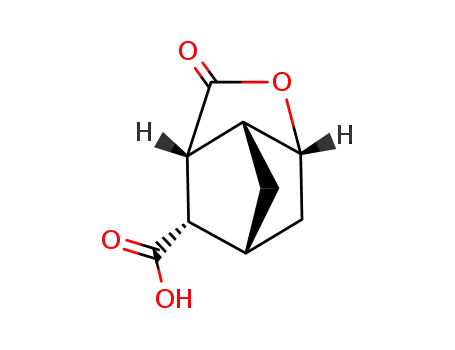 Molecular Structure of 4582-20-1 (2-oxohexahydro-2H-3,5-methanocyclopenta[b]furan-7-carboxylic acid)