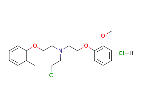 Molecular Structure of 63918-02-5 (2-chloro-N-[2-(2-methoxyphenoxy)ethyl]-N-[2-(2-methylphenoxy)ethyl]ethanamine hydrochloride)