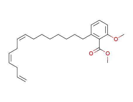 2-methoxy-6-pentadeca-8<i>c</i>,11<i>c</i>,14-trienyl-benzoic acid methyl ester