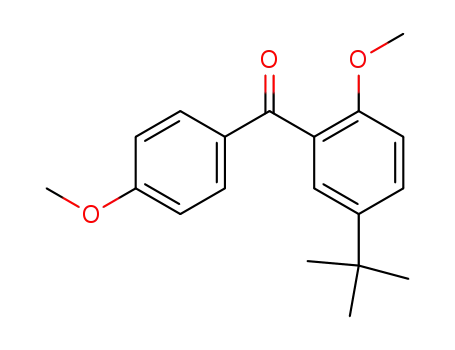 Molecular Structure of 75908-79-1 (5-<i>tert</i>-butyl-2,4'-dimethoxy-benzophenone)
