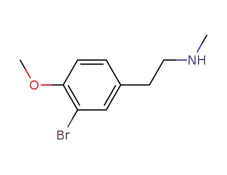Molecular Structure of 861199-14-6 ((3-bromo-4-methoxy-phenethyl)-methyl-amine)