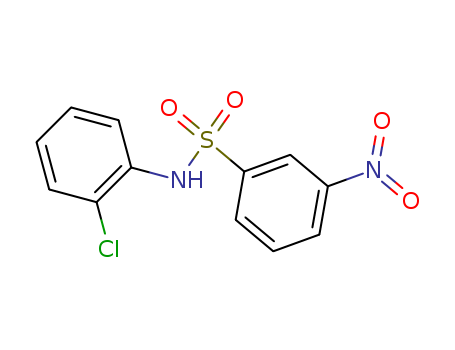 Benzenesulfonamide,N-(2-chlorophenyl)-3-nitro- cas  5464-05-1