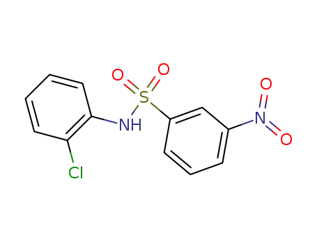 Molecular Structure of 5464-05-1 (2'-CHLORO-3-NITROBENZENESULFONANILIDE)