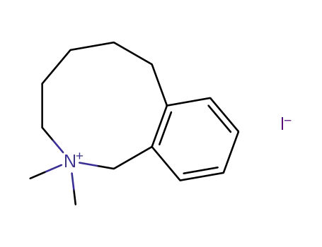 Molecular Structure of 77581-14-7 (1H-2-Benzazoninium, 2,3,4,5,6,7-hexahydro-2,2-dimethyl-, iodide)