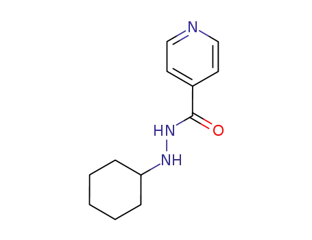 Molecular Structure of 15407-87-1 (4-Pyridinecarboxylicacid, 2-cyclohexylhydrazide)