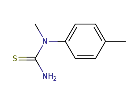 Molecular Structure of 35696-78-7 (Thiourea,  N-methyl-N-(4-methylphenyl)-)