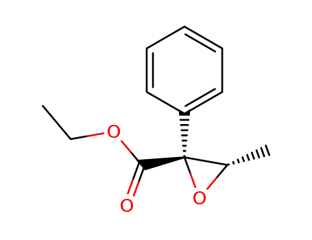 Molecular Structure of 60728-16-7 (Oxiranecarboxylic acid, 3-methyl-2-phenyl-, ethyl ester, trans-)