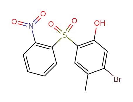 5-bromo-4-methyl-2-(2-nitro-benzenesulfonyl)-phenol