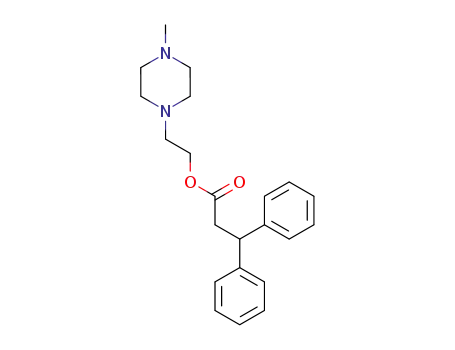 3,3-diphenyl-propionic acid-[2-(4-methyl-piperazino)-ethyl ester]