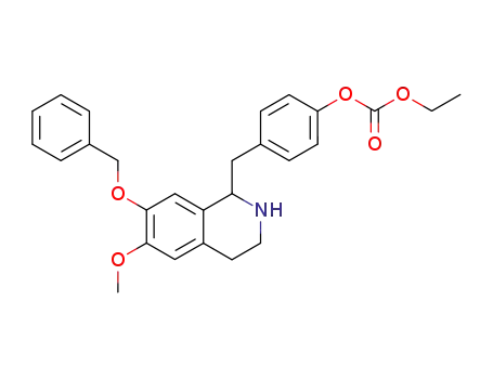 1-(7-benzyloxy-6-methoxy-1,2,3,4-tetrahydro-isoquinolin-1-ylmethyl)-4-ethoxycarbonyloxy-benzene