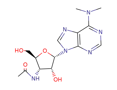 (1<i>S</i>)-3-acetylamino-1-(6-dimethylamino-purin-9-yl)-D-1,4-anhydro-3-deoxy-ribitol