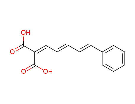 Molecular Structure of 7508-19-2 ([(2E,4E)-5-phenylpenta-2,4-dien-1-ylidene]propanedioic acid)