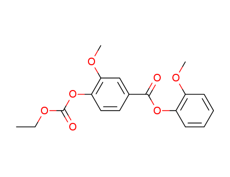 (2-methoxyphenyl) 4-ethoxycarbonyloxy-3-methoxy-benzoate cas  7252-41-7