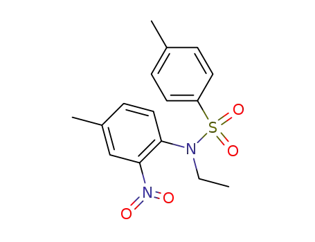 Molecular Structure of 857245-62-6 (toluene-4-sulfonic acid-(<i>N</i>-ethyl-4-methyl-2-nitro-anilide))