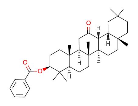 Molecular Structure of 106386-89-4 (3BETA-BENZOYLOXY-18BETA(H)-OLEAN-12-ONE)