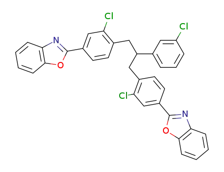 2,2'-{3,3'-dichloro-4,4'-[2-(3-chloro-phenyl)-propane-1,3-diyl]-diphenyl}-bis-benzooxazole