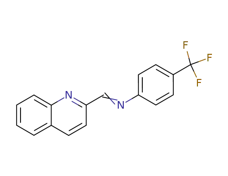 Molecular Structure of 88346-81-0 (Benzenamine, N-(2-quinolinylmethylene)-4-(trifluoromethyl)-)