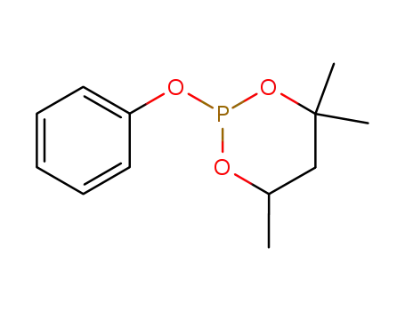 Molecular Structure of 1083-44-9 (1,3,2-Dioxaphosphorinane, 4,4,6-trimethyl-2-phenoxy-)