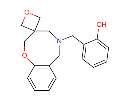 spiro-<3,4,5,6-tetrahydro-5-(o-hydroxybenzyl)-2H-1,5-benzoxazocine-3,3'-oxetane>